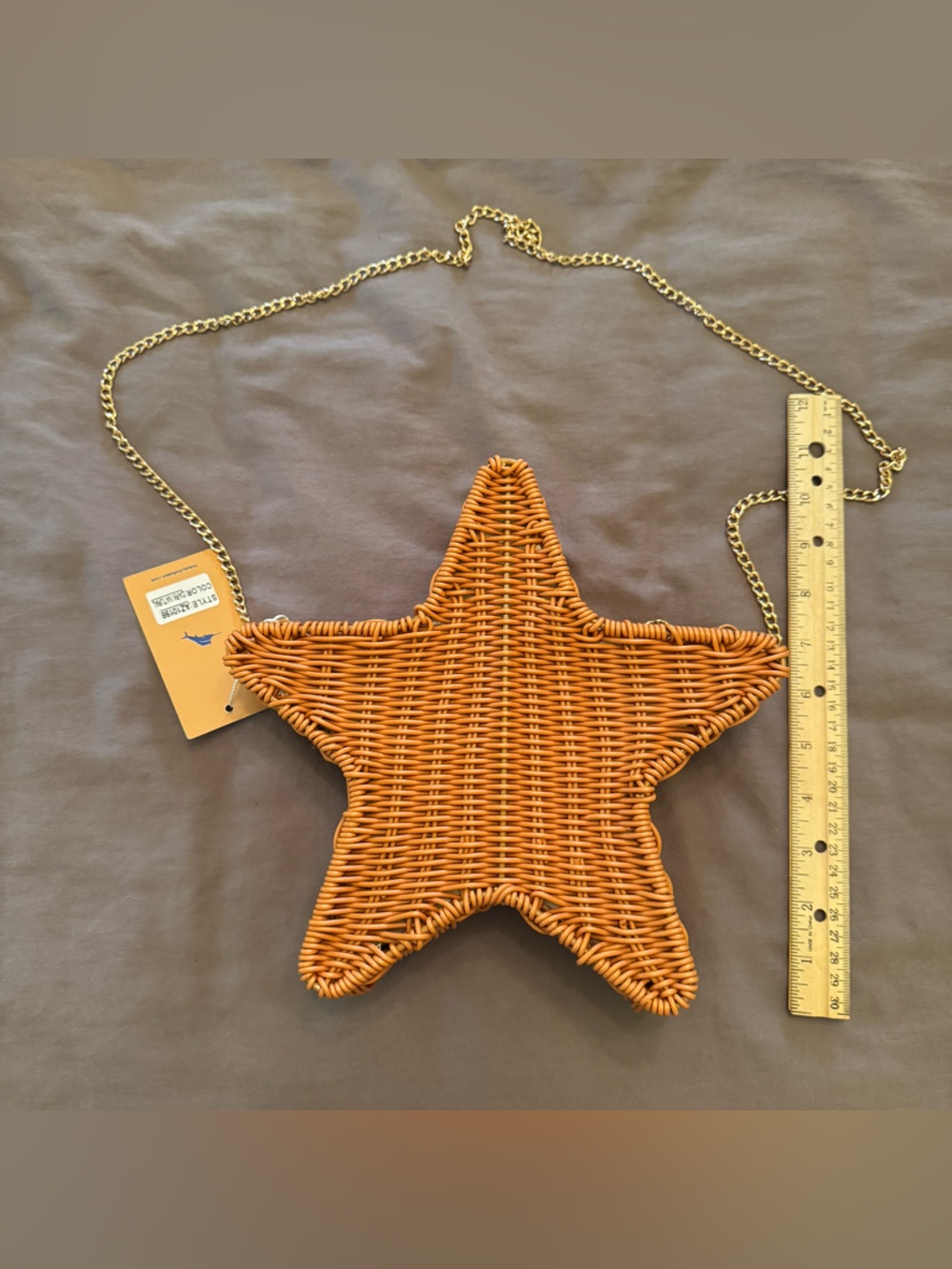 NEW NWT Viral Tommy Bahama Woven Wicker Starfish Crossbody Bag Clutch Purse Star - Picture 2 of 9